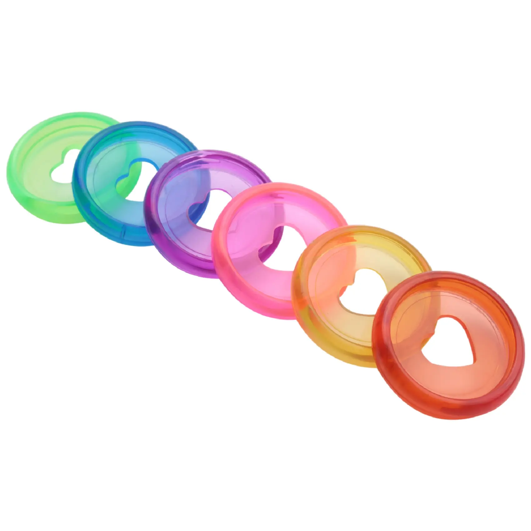 60-Pcs 24mm Lightweight Multicolor Plastic Page Binding Discs - Smooth Surface, Easy to Store, No Damage to Paper, Safe, Discbound Expansion Discs for Office DIY Mushroom Hole Notebooks, Organized & Neat Binding Tasks, Home
