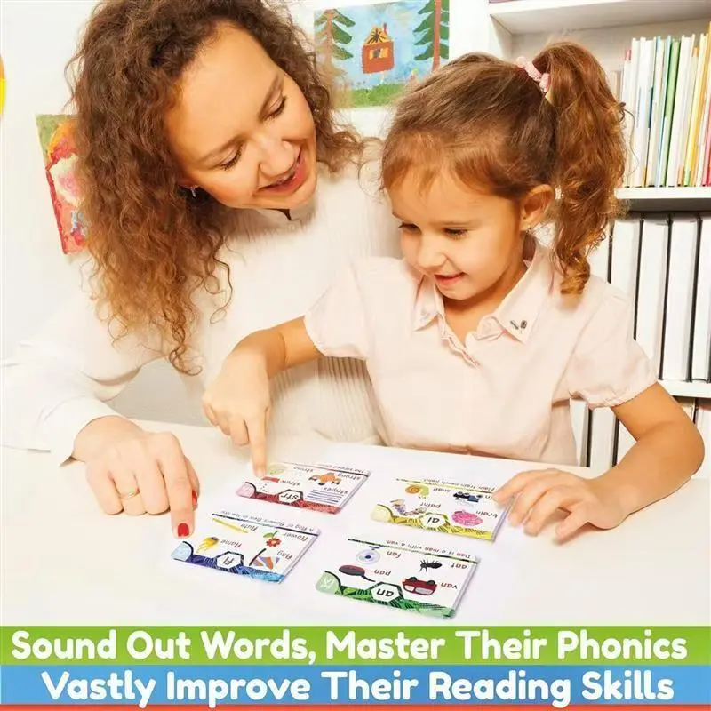 Learn to Read Phonics Flash Cards Color-Coded for LetterSounds Word ...
