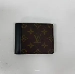 Pre-owned Louis Vuitton vcoated canvas Small Leather Slender Wallet