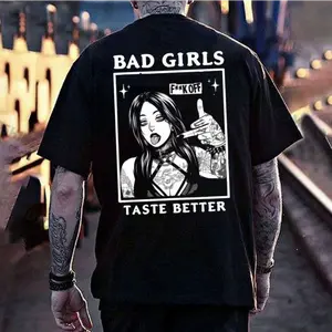 BAD GIRLS TASTE BETTER Defiant Girl, TATTOO tshirt,hoodie,sweatshirt,gift for her,him,women,summer outfits, style, streetwear, top, vintage graphic tees,Mother day,Aesthetic,Trendy,Unisex,90S,Tatoo,daily wear,short sleeve,neck tee,bad girl