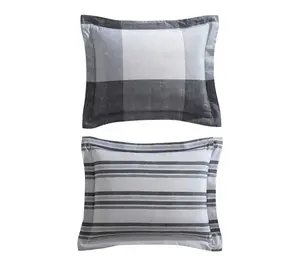 Eddie Bauer Oversized Plaid Grey 5-Piece Twin Bed Set