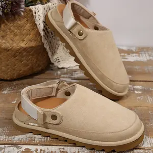 Women's Clogs Slip-On Mules Slippers with Adjustable Strap Non-Slip Sole Comfortable Women Platform Clog