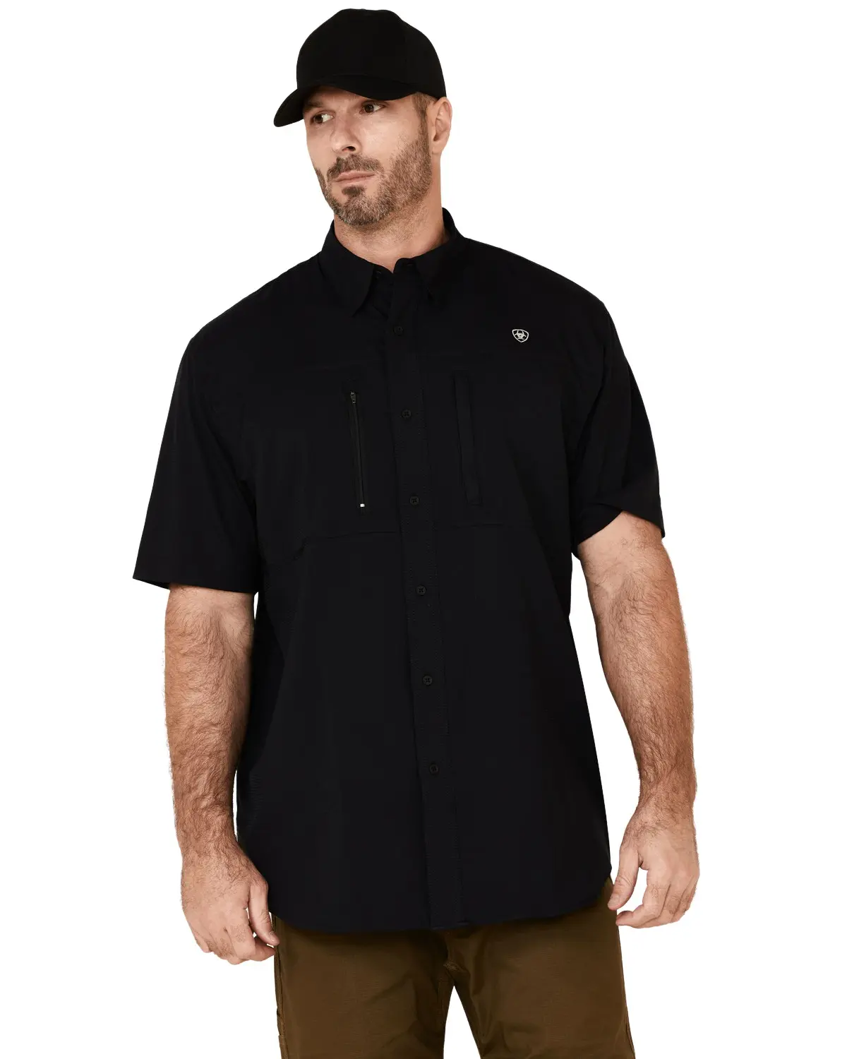 Ariat Men's Men'S Tek Solid Button Short Sleeve Western Shirt - 10034960