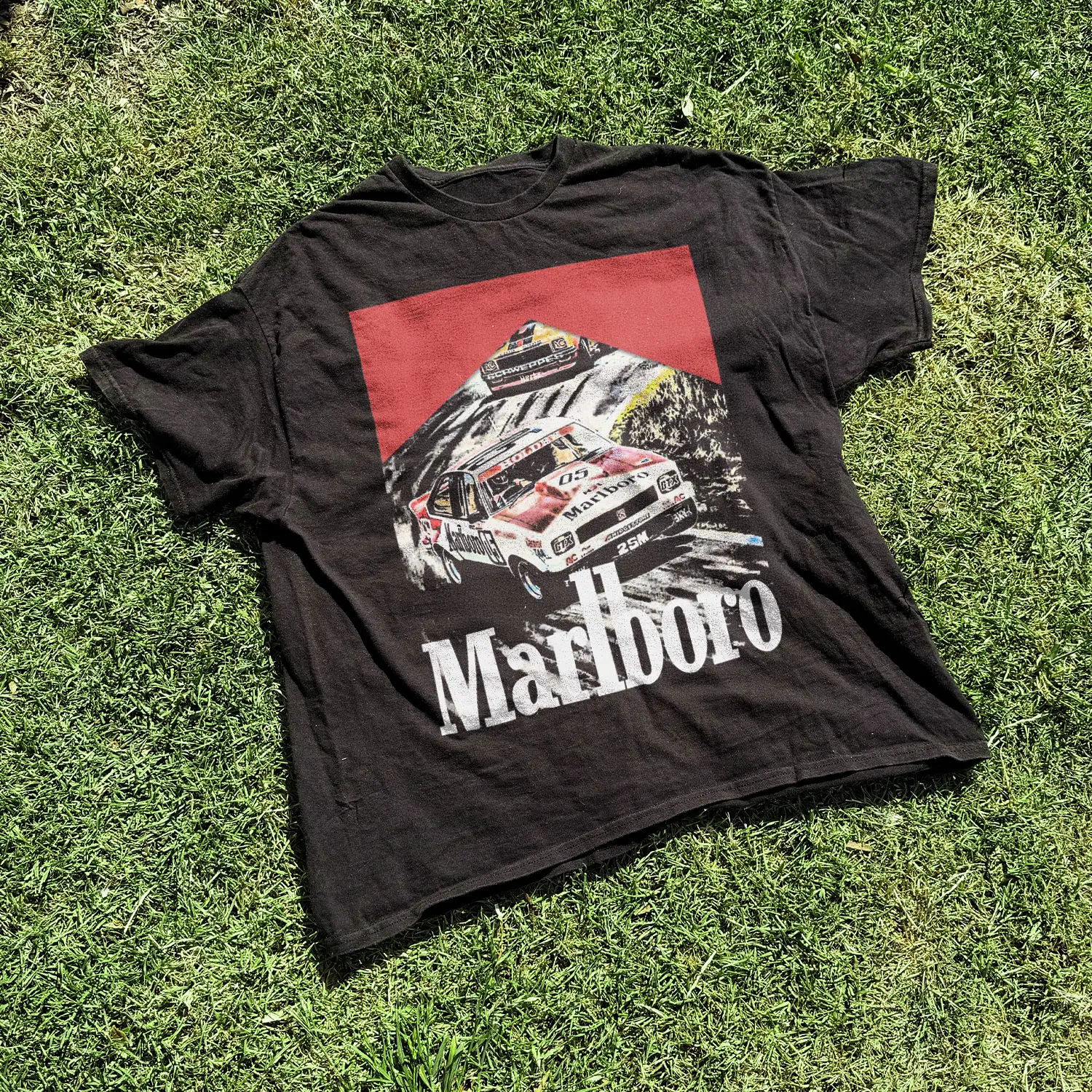 Rally Racing Vintage Black T-Shirt
