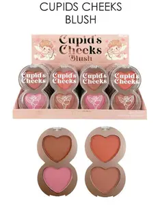 AMUSE Cupid's Cheeks Blush - 2 Shades in One for Natural Flushed Look Long Lasting Radiant Glow