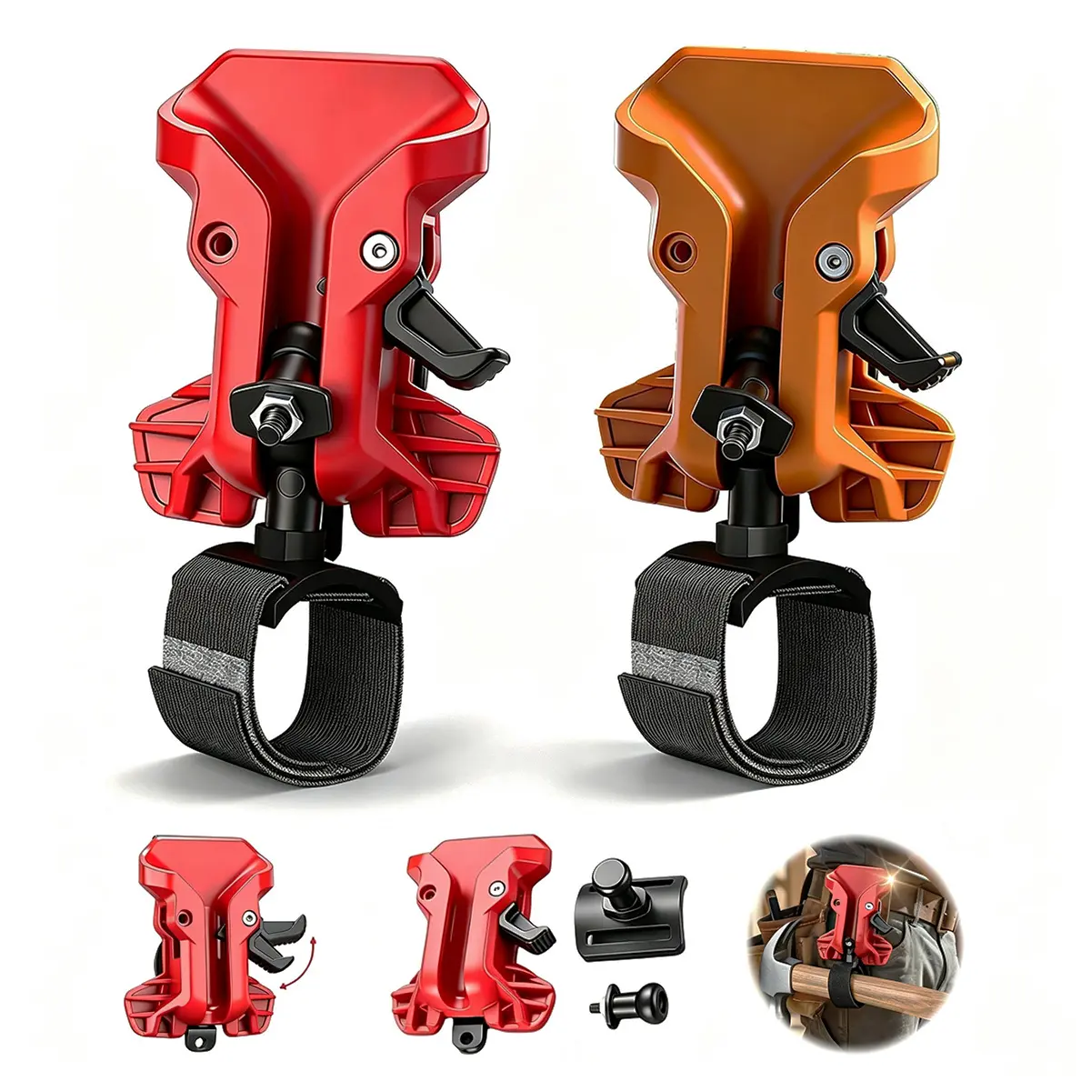 Quick Release Power Tool Waist Clip, Quick Lock Cordless Drill Belt Holster, Heavy Duty Drill Holder Belt Clip for Tool Belt