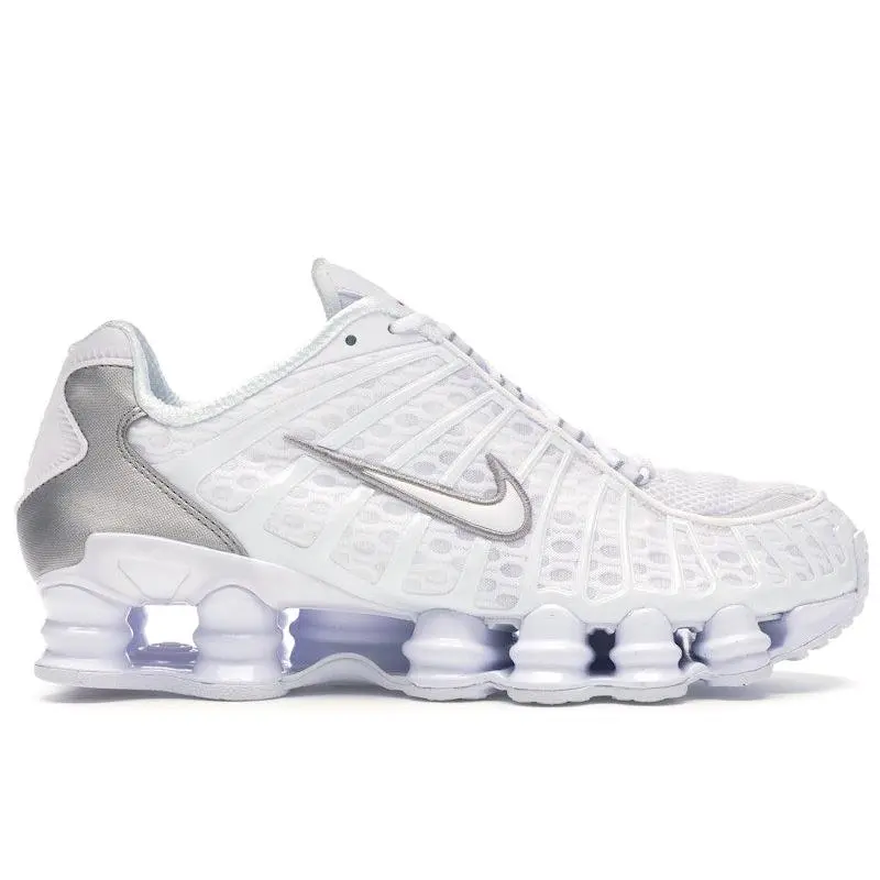 Nike Men's Shox TL White Metallic Silver, from StockX Nike Men's Shox TL White Metallic Silver, from StockX