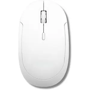 Wireless Bluetooth Mouse for Mac, MacBook Pro/Air, iPad, and PC - Quiet Click and Comfortable Compatible Apple Wireless Mouse - White