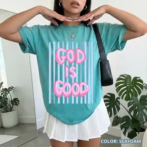 Comfort Colors God Is Good T Shirt, Unisex Christian Faith Graphic Tee, Inspirational Religious Shirt, Soft Cotton Top