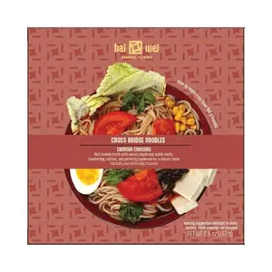 Crimson Crossing Tomato Flavor Cross Bridge Instant Noodles, 157g Food Pantry Item