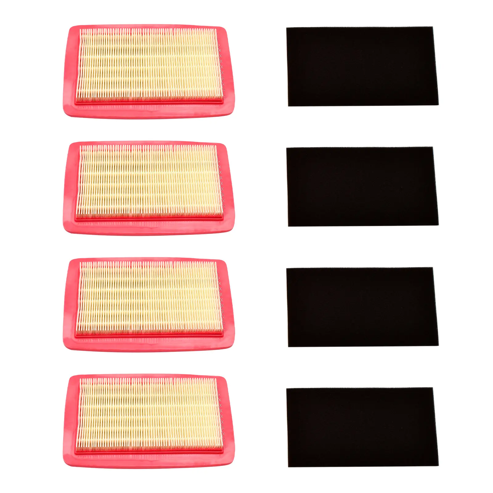 Engine Air Filter 4-Pack Combo - Replacement for RedMax EBZ8560, EBZ9000, Part Numbers 512654101, 544271501