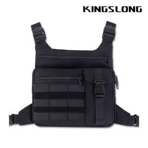 adjustable zipper multi-functional nylon chest bag,sporty vest bag for tennis pickleball outdoor hiking cycling workouts,back to school bags,2024 summer sport &outdoor accessories