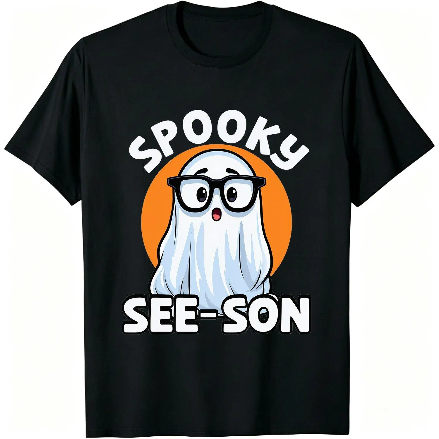 Men Short-sleeve T-shirts Optometry Halloween Optometrist Eye Doctor Trick Or Treat Retro Casual Crew Neck Printed