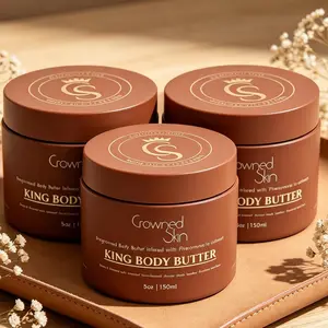 Colognes Crowned Skin King Body Butter - Gentle Moisturizer for Soft Skin, Warm Scent, Suitable for All Types, Luxurious Nourishment, 5oz/150ml