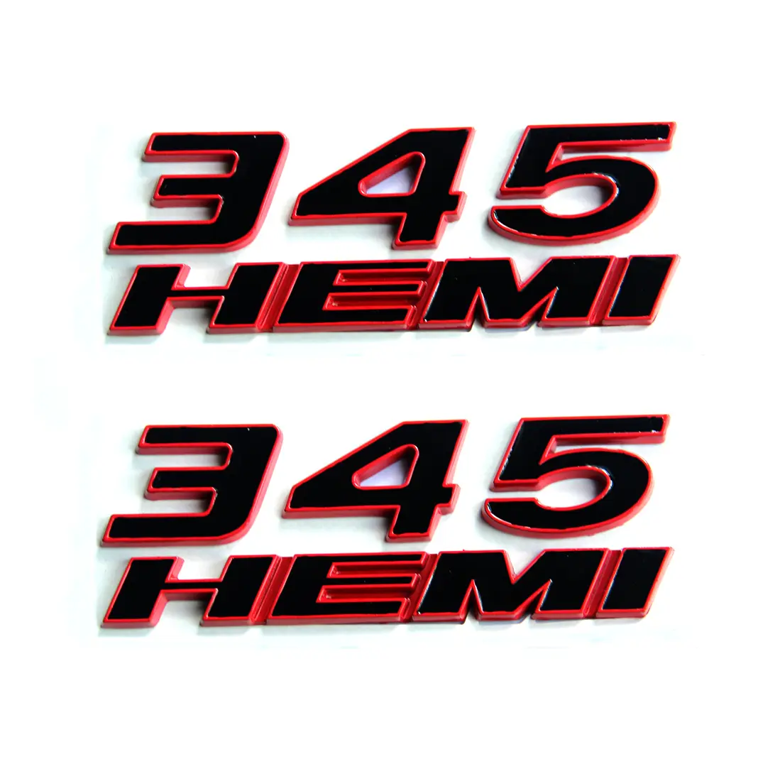 345/392 HEMI Fender Emblem Badge Set for 2011-2023 Dodge Charger & Challenger, Hood Side Emblem Car Exterior Accessory Stickers