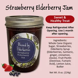 Blessed by Elderberries - Strawberry Elderberry Jam