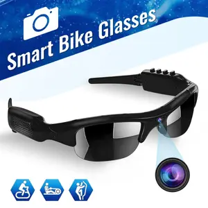 Bluetooth Camera Glasses, 1080P HD Wearable Recorder Sunglasses, WiFi Network Connect, UV Protective Lens, Multimedia Play, Auto Loop Recording, Great for Daily Wear, Sports and Road Recording