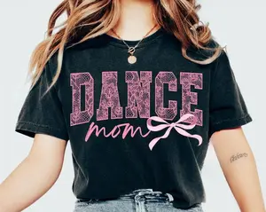 Comfort Colors Coquette Dance Mom TShirt, Dance Mom Tee, Ballet Mom Gift, Dance Mama T-Shirt, Ballet Mom Tshirt, Gift for Dance Mom, Cute Tee
