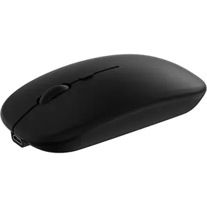 F-MUW01  Wireless Bluetooth Mouse for Apple iPad iPhone MacBook Android Samsung Tablet Phone Dual-Mode Rechargeable 2.4G Portable Computer Mice for Windows Laptop Notebook PC Mac Desktop USB Receiver (Black)
