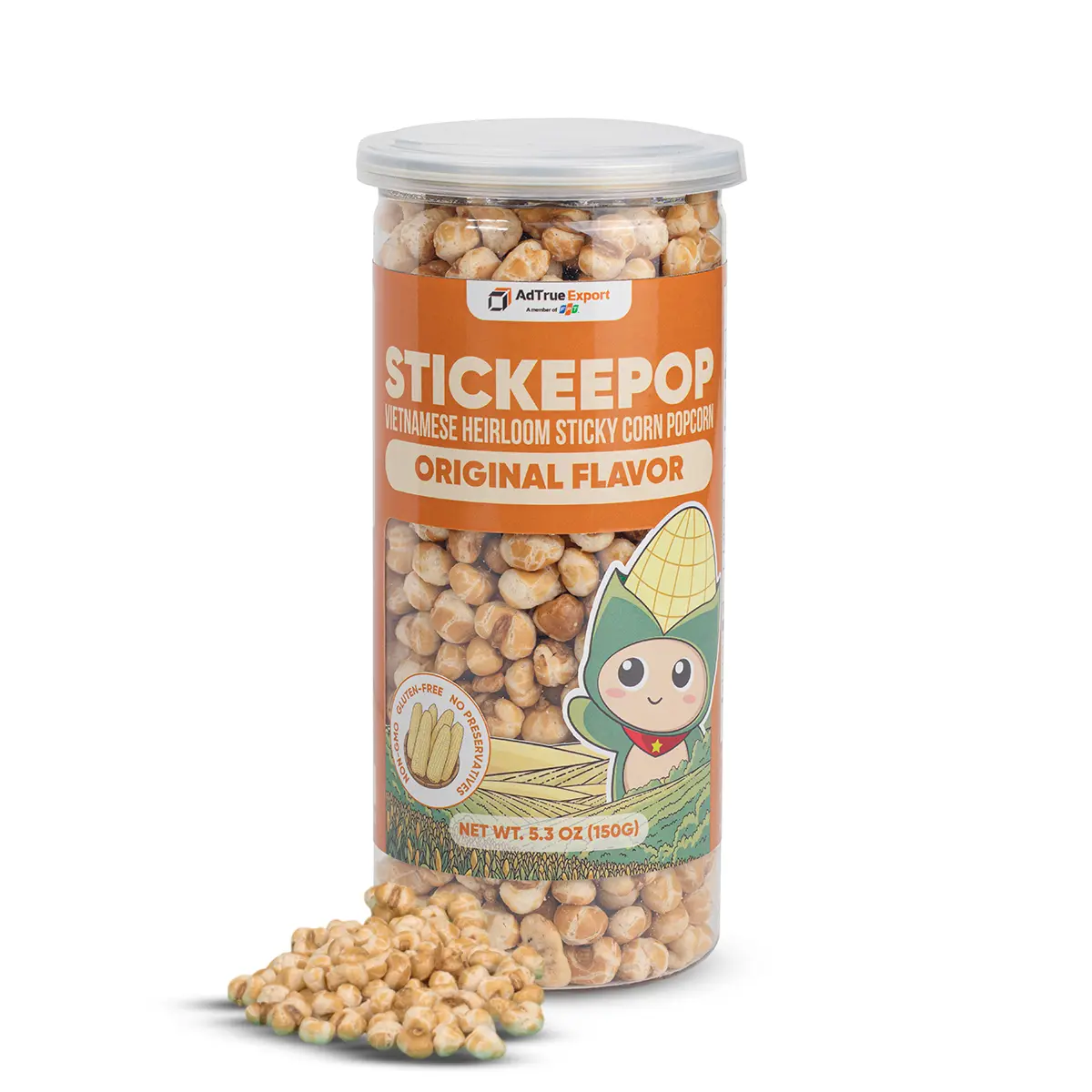 AdTrue Snack Co. Original Popcorn 150g Healthy Snack Crunchy