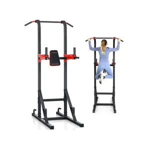 outstanding quality  Goplus Multi function Power Tower Pull Up Bar Dip Stand Home Gym Full body Workout