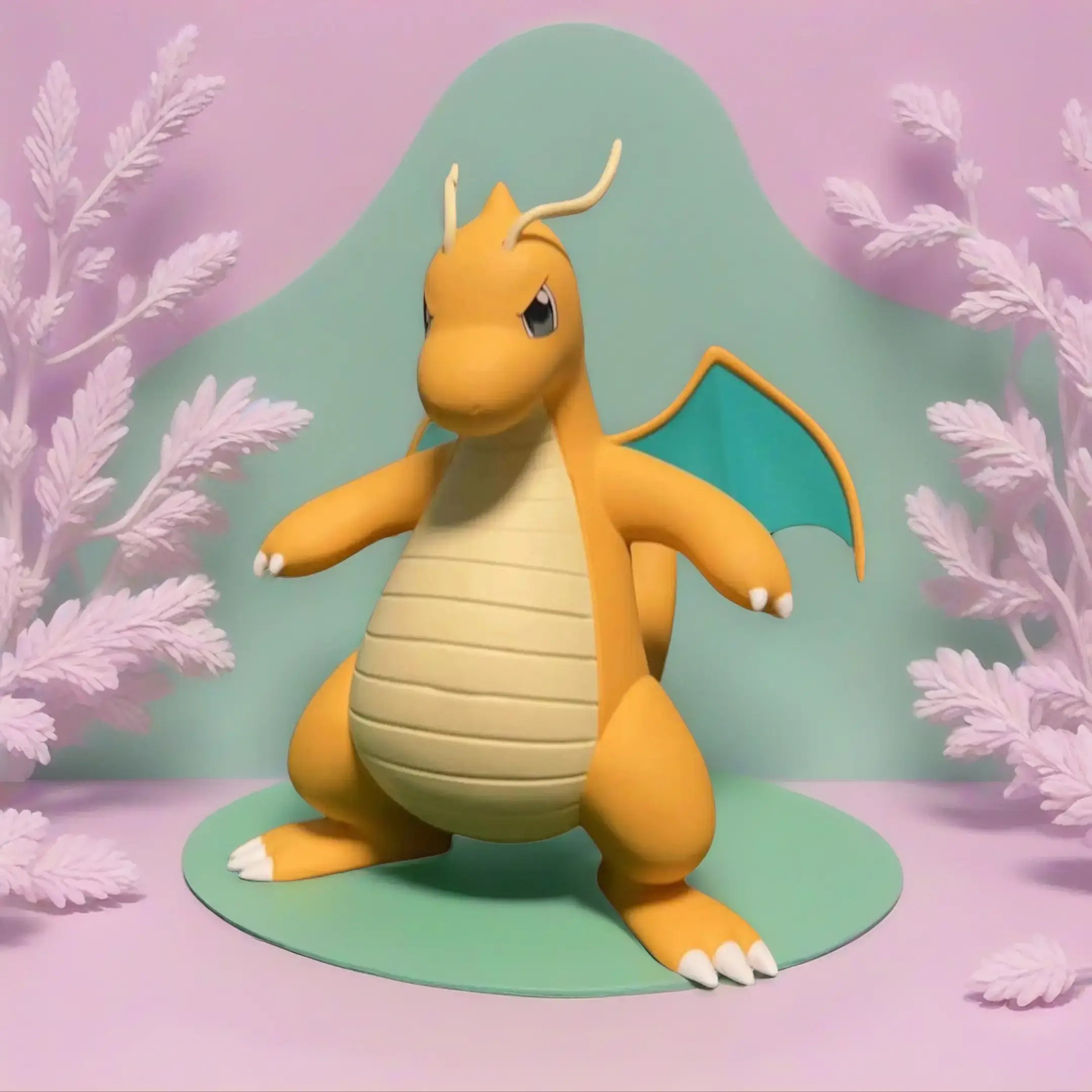 12Cm Figures Dragonite Anime Action Figure Pvc Statue Model Doll Kid Toy Kawaii MJD