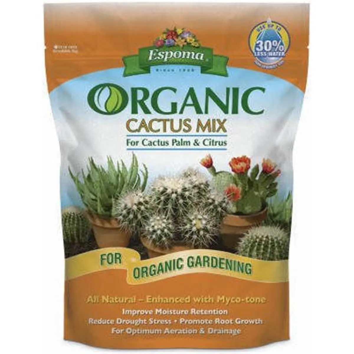 Espoma 8 qt. Organic Cactus Garden Soil - Enhanced with Myco-Tone, Promotes Root Growth for Cactus Cultivation