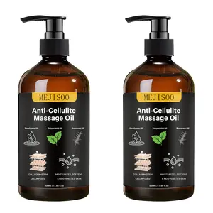 [2 Bottlers] MEJISOO Anti Cellulite Massage Oil 500ml/17.6fl.oz -Smooth the Appearance of Cellulite - Body Care & Skin Care Massage Oil -  Topical Collagen and Plant Stem Cell Body Oil to Restore Texture and Elasticity -Soothing Body Oil, Body Firming Oil