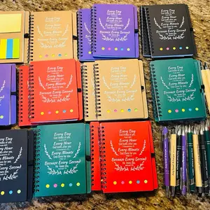 Faith Based Prayer Journal and Pen Sets - Inspirational Quotes, Multiple Colors, Durable Design set of 3