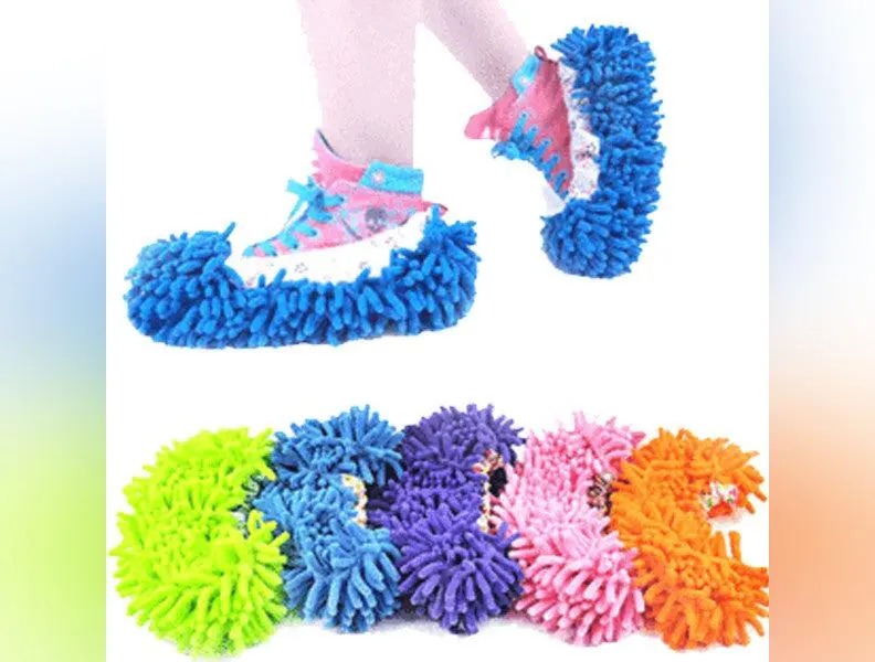 Microfiber Cleaning Mop Slippers
