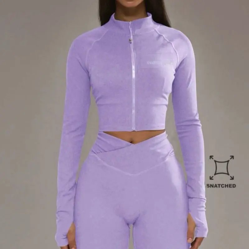 Sport Cropped Zip Through BBL Jacket Only Padel Winter Activewear Sport Gym Workout