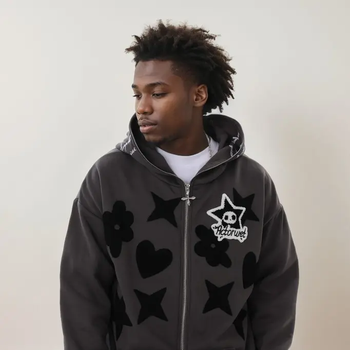 five star hoodie zip up - TikTok Shop