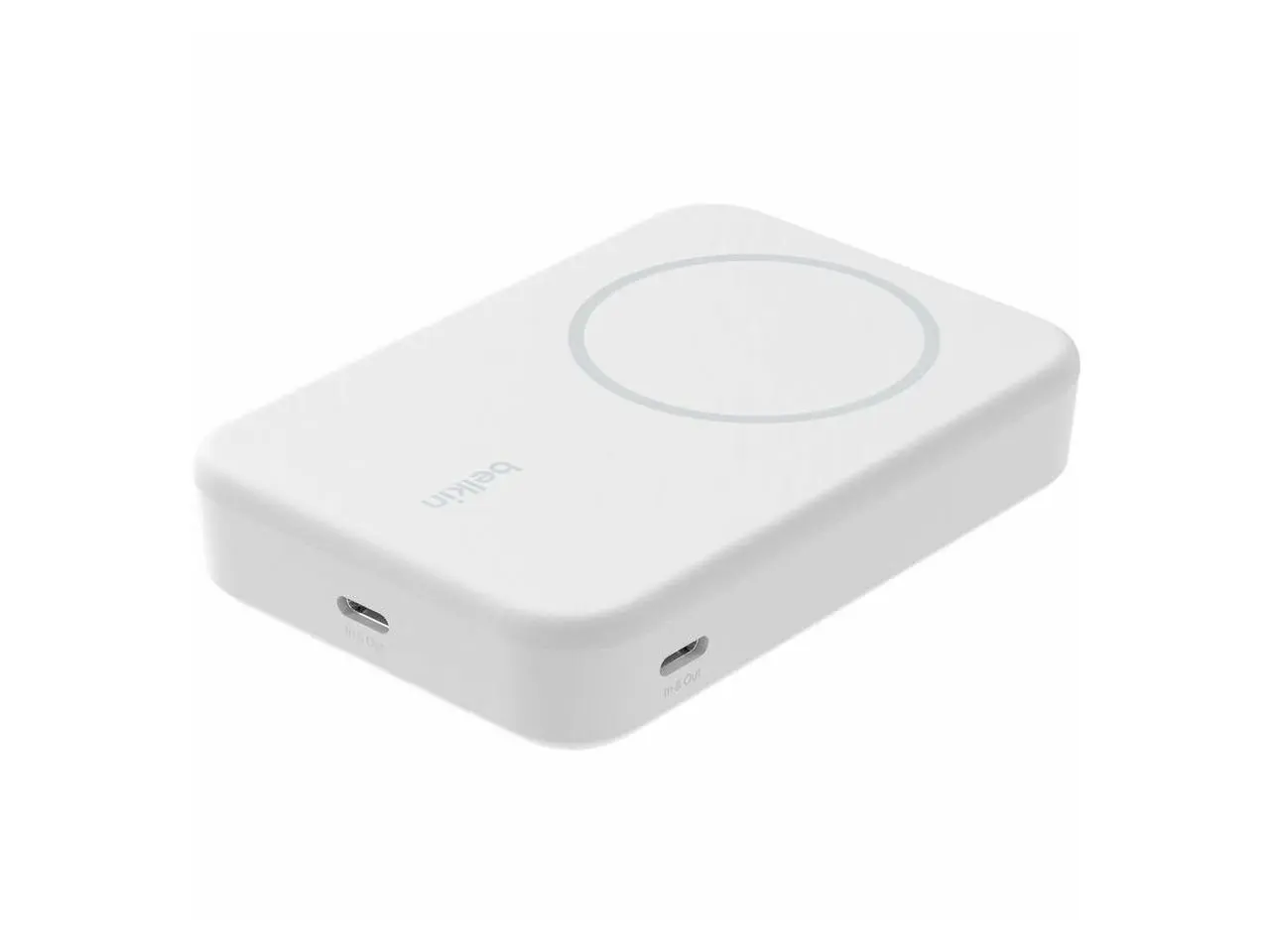 Belkin BoostCharge Pro Magnetic Power Bank with Qi2 15W 10K - 10000 mAh - 2 x USB - White - BPD008btWH