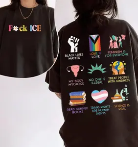  F*ck ICE Shirt, Abolish Ice Shirt, Anti Trump FDT Shirt, Raise Kind Humans Tee, Human Rights, Equa Rights, Equality Awareness, Love Is Love LGBTQ Pride, Progressive Social Justice
