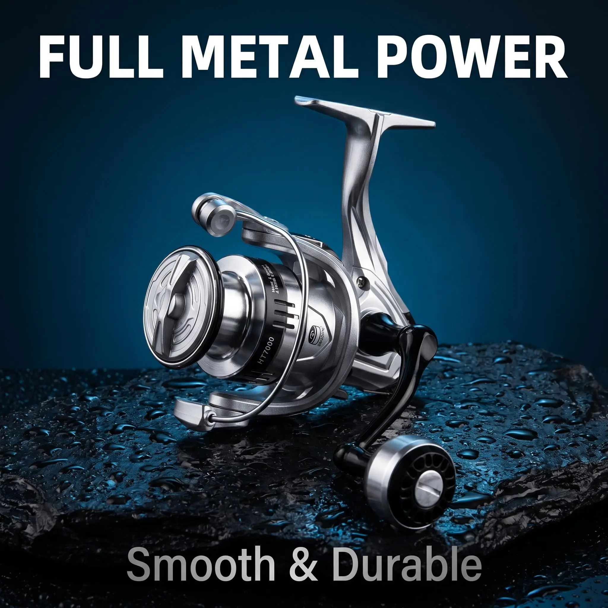 Metal Spinning Fishing Reel - Large Capacity Spool, Smooth Resistance, Saltwater-Freshwater Compatible Outdoor Gear, Ideal Gift for Male Anglers