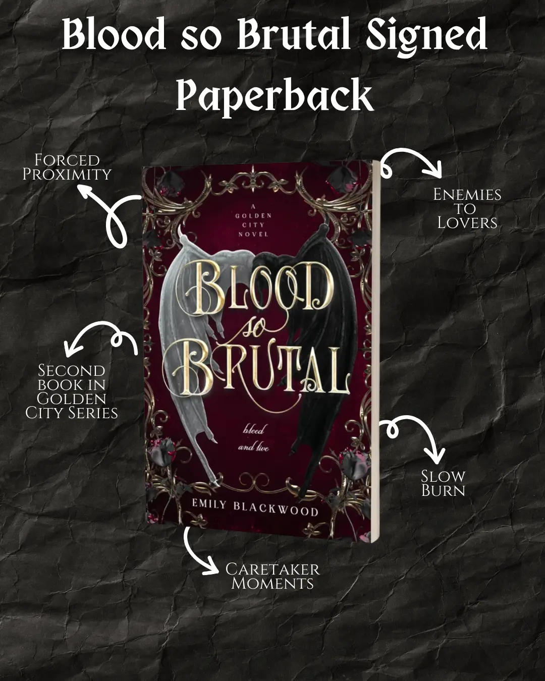 Blood So Brutal Signed Paperback (Golden City duet book 2)