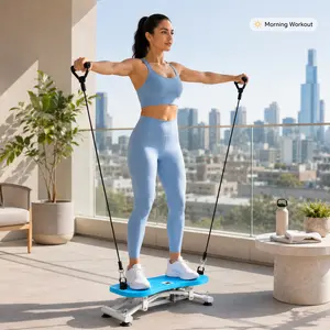 Compact Sliding Ski Trainer for Home Gym – Non-Slip Pedals, LCD Display, Silent Gliding, 300 LBS Capacity ️‍️