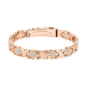 Adjustable Bracelet for Women with Traction Stones-Female adjustable traction wristband-Red Copper Magnet Bracelet