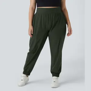 Halara High Waisted Elastic Waistband Plus Size Hiking Joggers