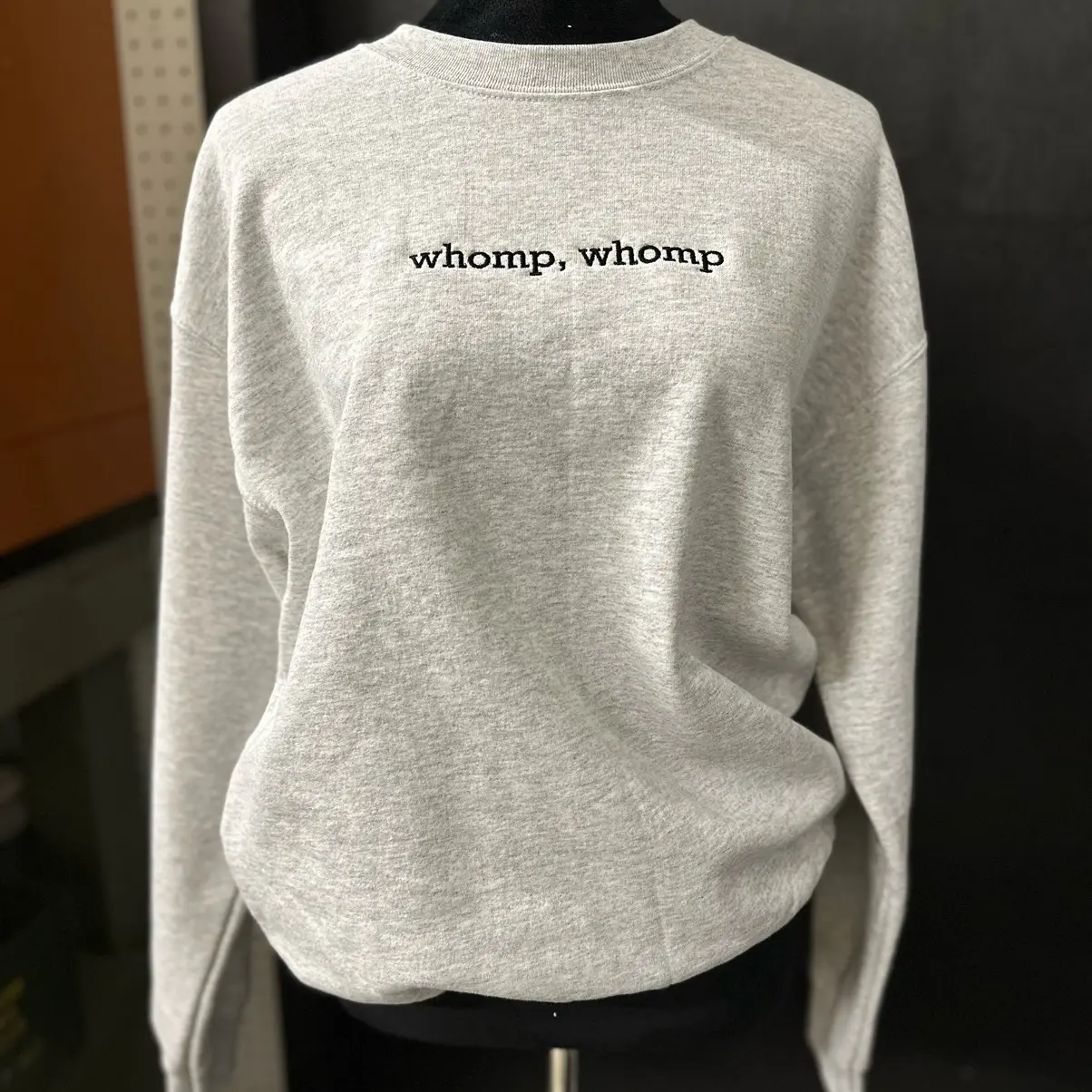 whomp, whomp Embroidered Gildan Crewneck Sweaters