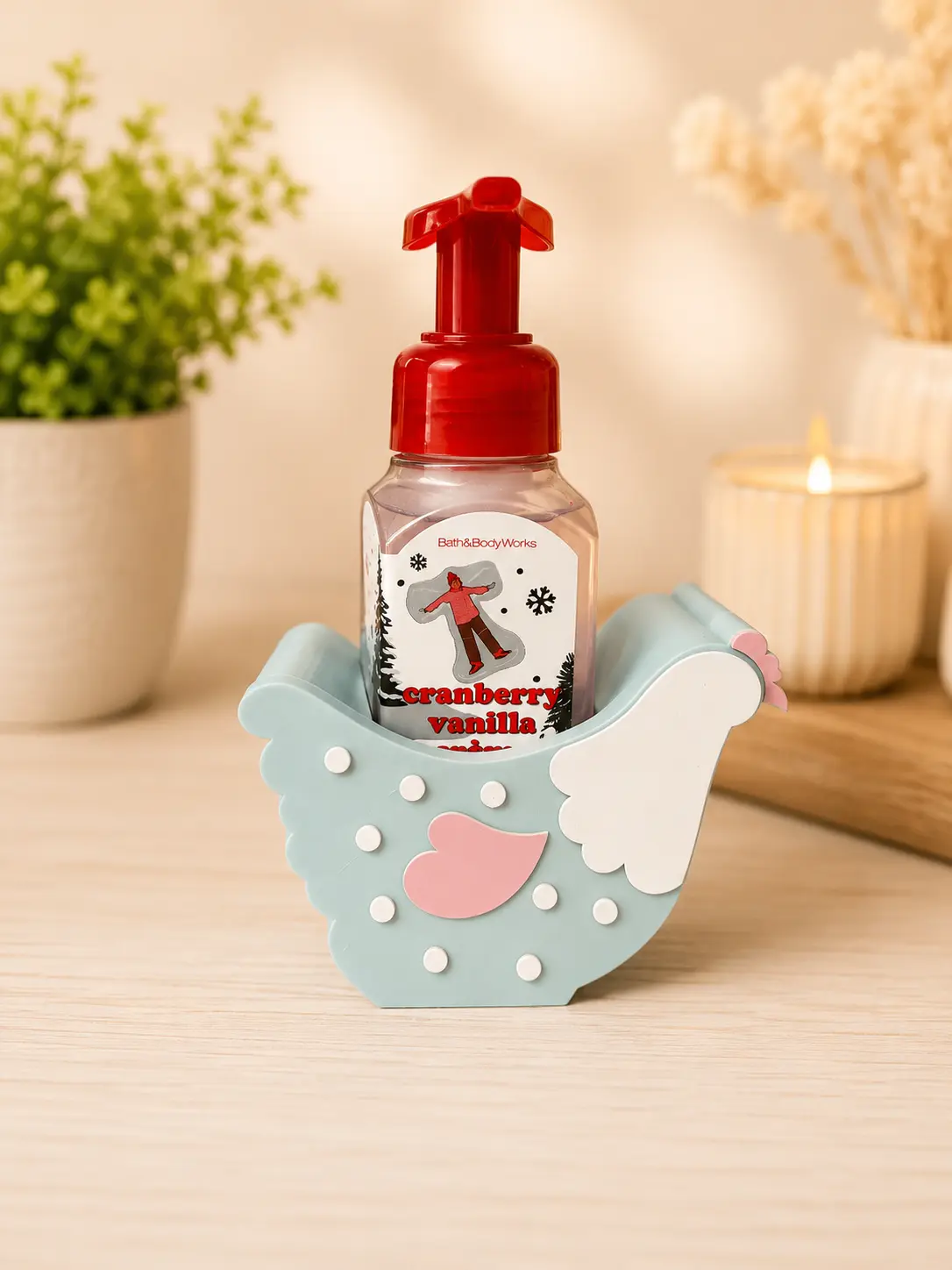 Animal-Shaped Foam Bottle Soap Dish, Decorative Farmhouse Chicken Bathroom Soap Holder, Kitchen Home Supplies Gift, Lightweight Organiser