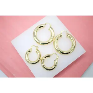 18K Gold Filled Thick Hoop Earrings (19)
