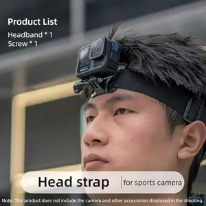 Camera Headband Head Strap Fixed Bracket for GoPro 13/12 Insta360 Sports DJI Action 5Pro/4/3 Ace Pro 2 Accessories First Angle