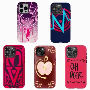 Y-5 Design Hazbin Hotel Tough Phone Case,Having good protective properties,for iPhone 16 15 14 13 12 11 17Pro Max,for Samsung S25 S24 S23 S22 Ultra,Protective Cover,give her/him a gift for Christmas and Thanksgiving
