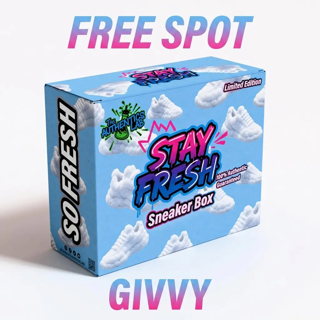 Free Spot Givvy - Choose an available size in the 1 Box STAY FRESH sneaker break