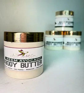 Ancient Herbal Care Neem and Avocado Organic Body Butter - Natural Anti-Inflammatory & Hydrating Formula for Soft Smooth Skin