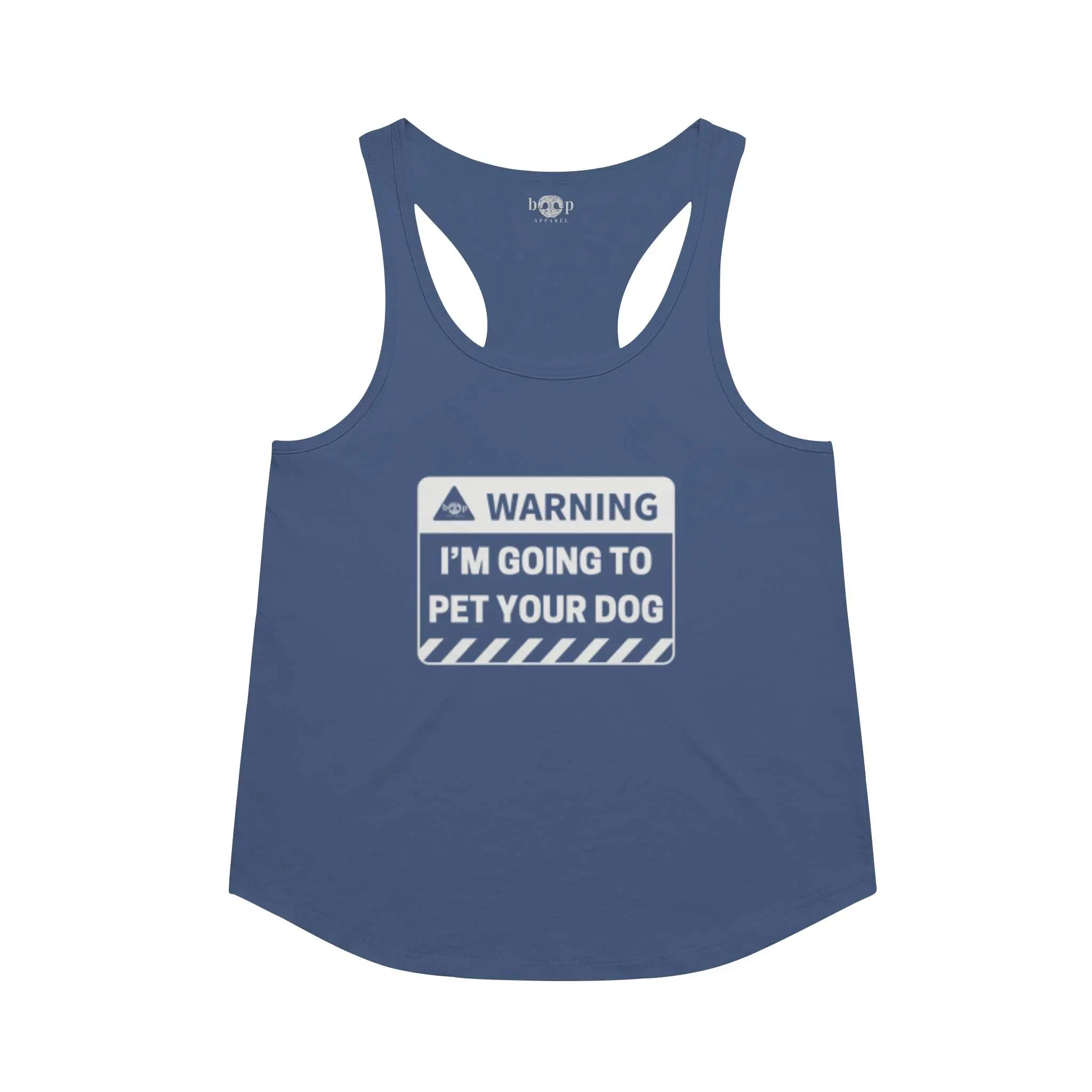 Warning: I'm Going to Pet Your Dog  - Racerback Tank