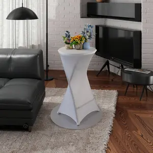 2-Pack 24x42 Inch M-Size Extended Stretch Lycra Spandex Elastic Round TableclothsTable Covers for Weddings, Parties, Restaurants, Indoor/Outdoor Events, Fitted Table Cloth, Event Table Decor, Indoor Outdoor Decor, ,Best for Christmas