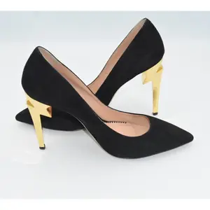 Giuseppe Zanotti Black Suede Bolt G Heel Pointed Toe Stiletto Pumps Size 39 / 9