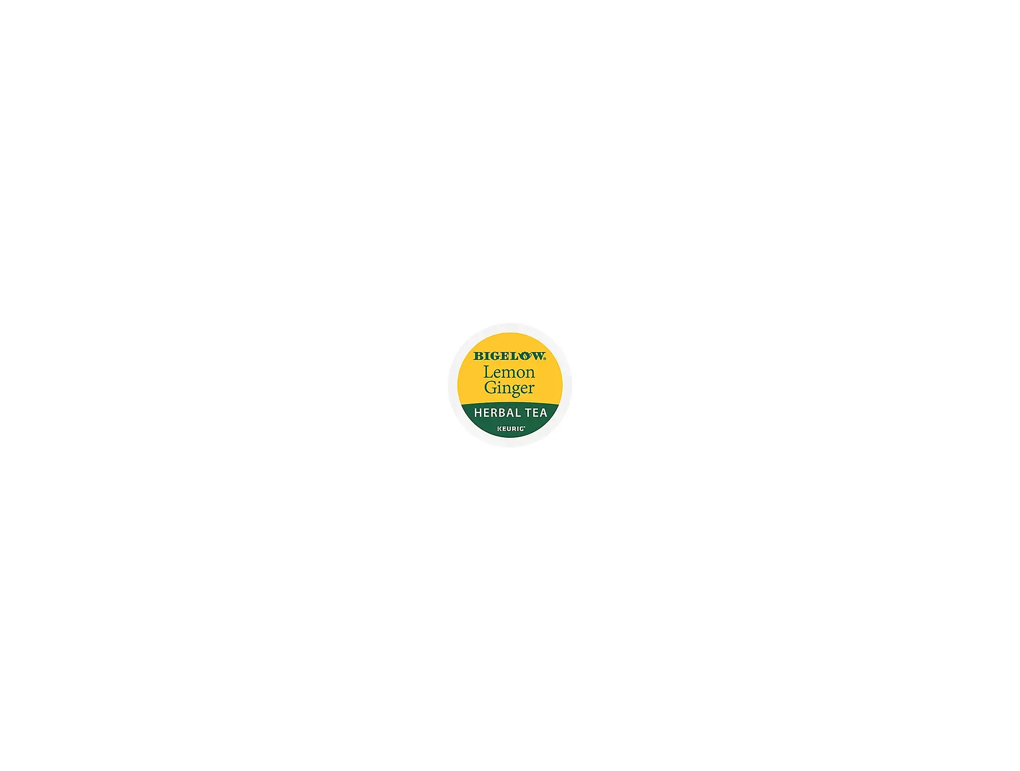 Bigelow Lemon Ginger Herbal Tea - Keurig K-Cup Pods - Herbal Tea - Lemon Ginger Flavors - Single Serve Tea Drinks - High Box Count